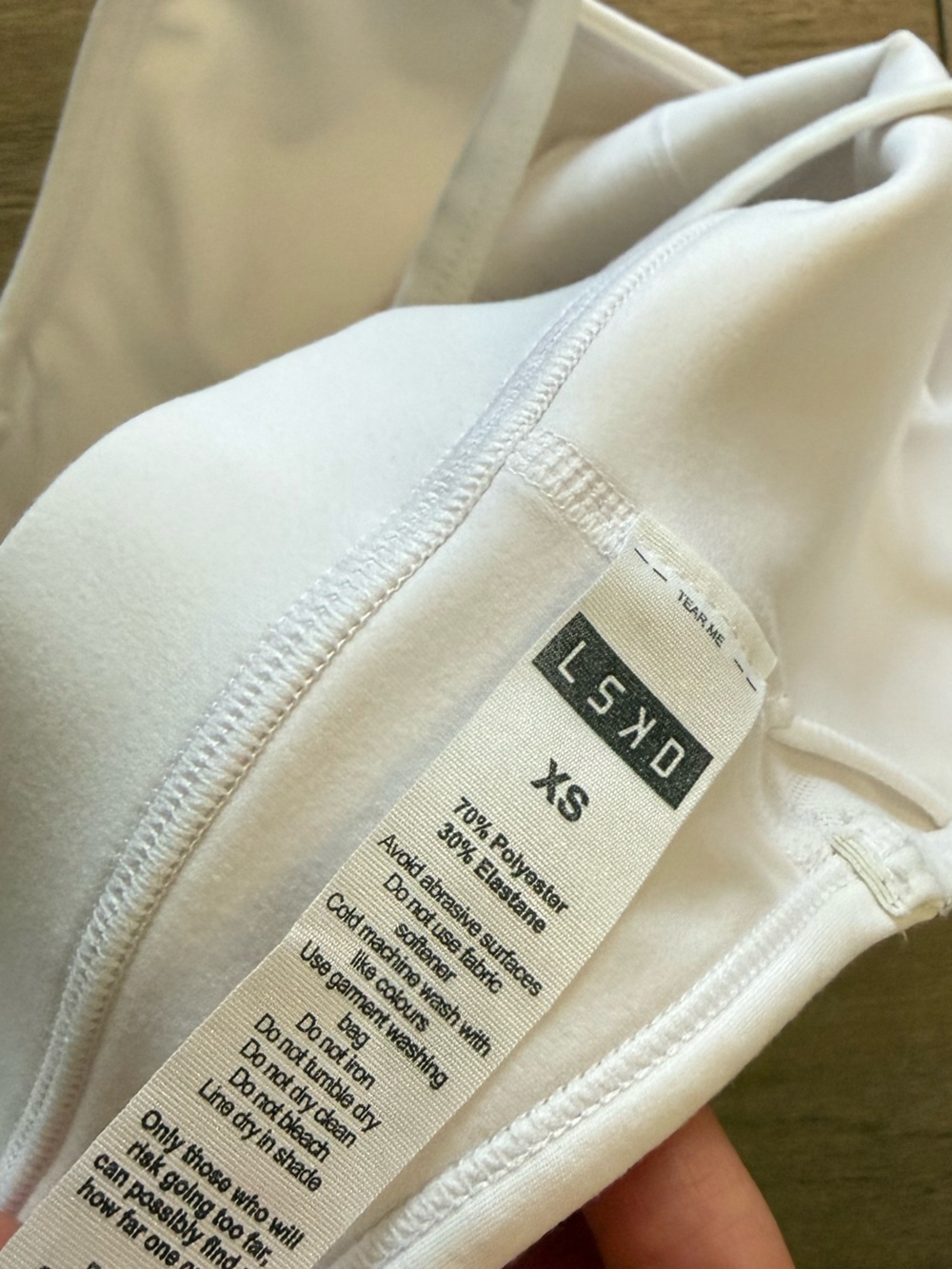 LSKD White Strappy Sports Bra - Picture 3 of 3